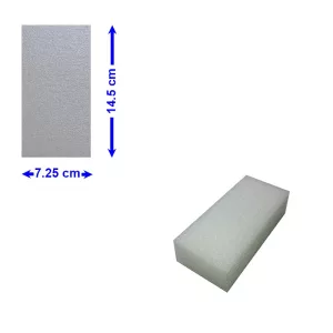 BLOC POLYETHYLENE 14,5 X 7,25 X 5 cm