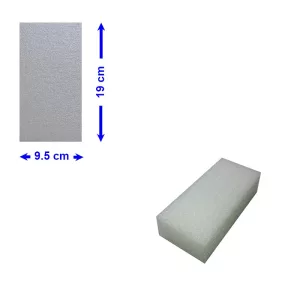 BLOC POLYETHYLENE 19 X 9.5 X 5 cm